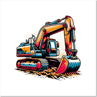 Excavator Vintage Posters and Art